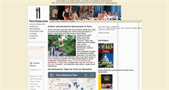 Desktop Screenshot of paris-restaurants.de