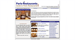 Desktop Screenshot of paris-restaurants.net